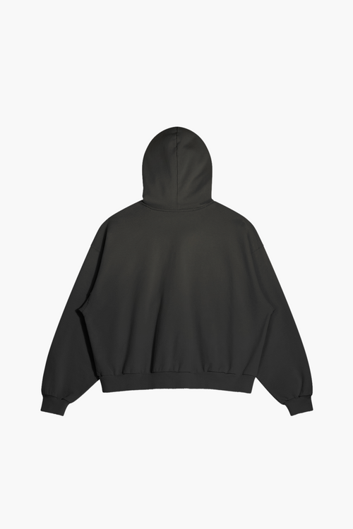 Number Plate Distressed Hoodie